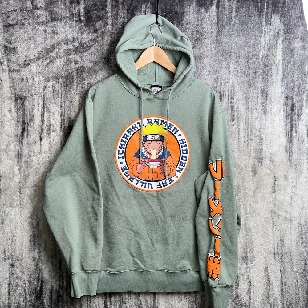 VTG 2002 Naruto Shippuden Hoodie Ramen Ichiraku Anime Hidden Leaf Village 2XL